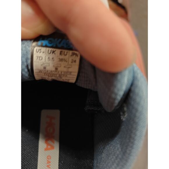 HOKA Women's Gaviota 4 running shoe Blue Fog/Plein Air Sneaker Size 7 Running - Picture 8 of 8